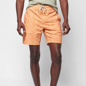 FAHERTY Classic Boardshort (7") In Wave Dye Orange Size 42